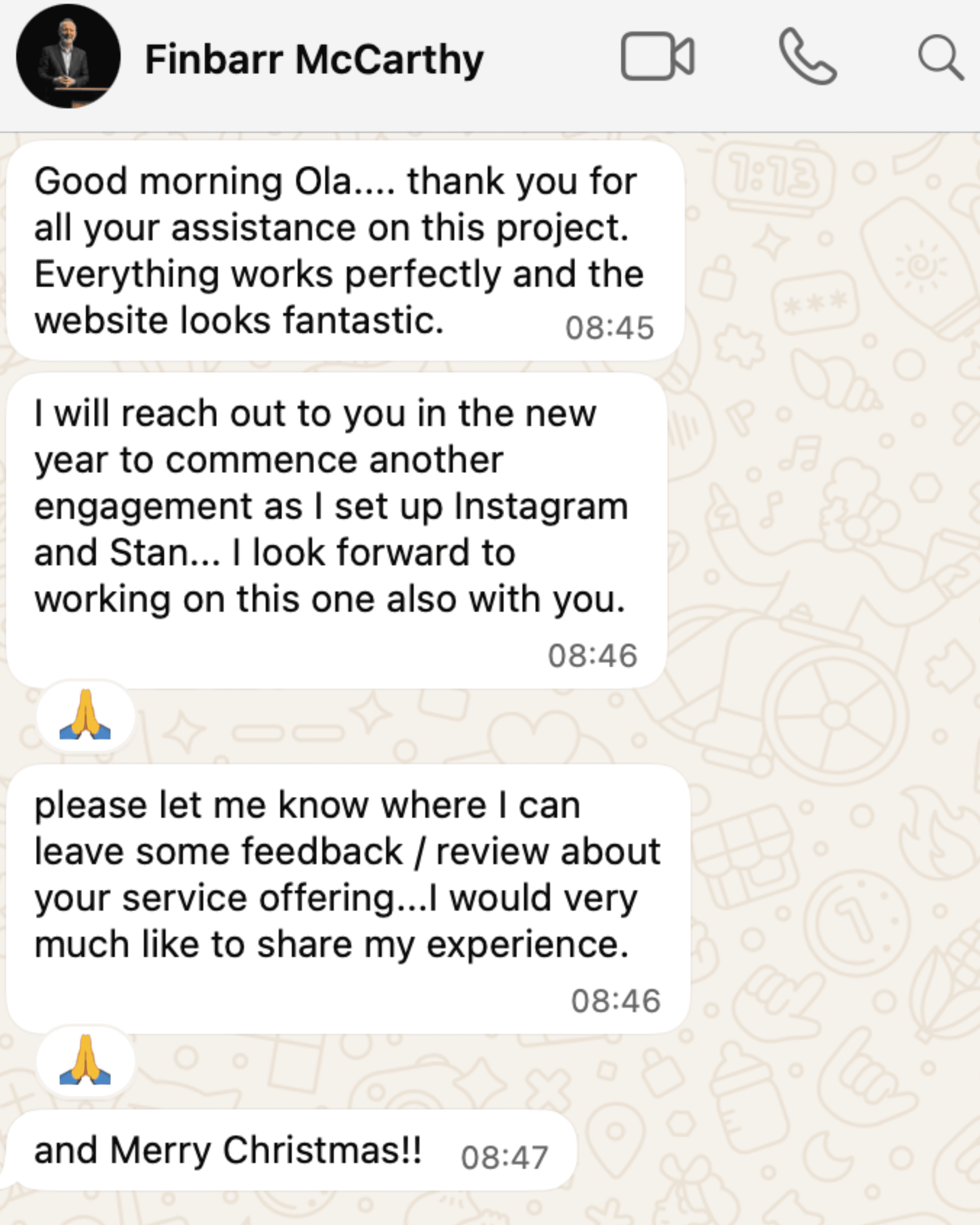 FinCor Consulting testimonial about the website and implementation thumbnail
