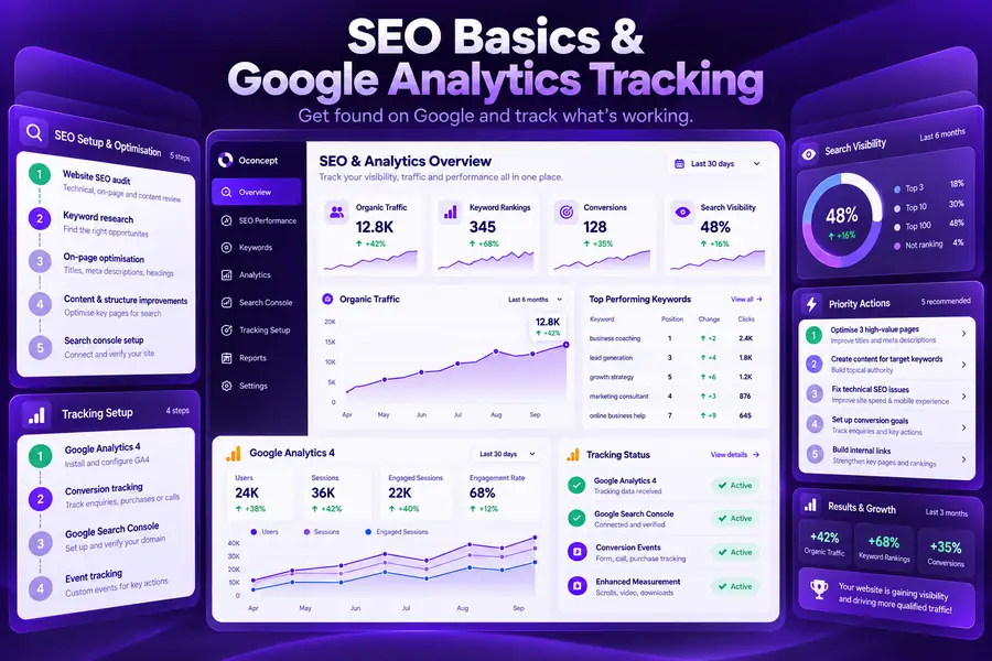 SEO and analytics setup