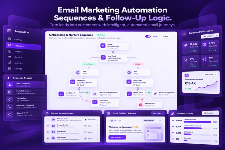 Email automation flow