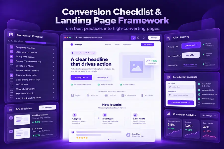 Conversion checklist