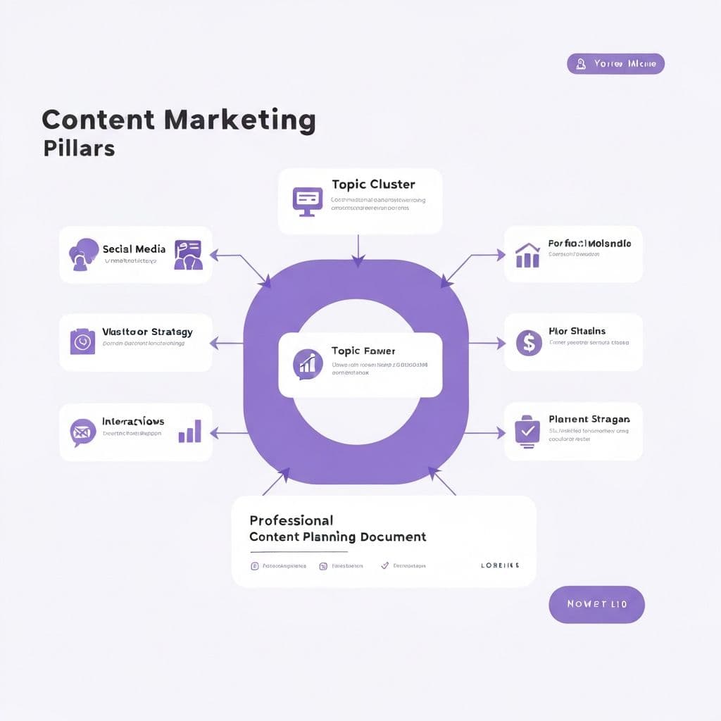 Social media content calendar